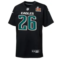 Saquon Barkley Philadelphia Eagles Super Bowl LIX Big детские Nike NFL Game Jersey цвет черный
