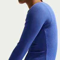 Nike Sportswear Chill Knit жіноча Tight Long-Sleeve Ribbed Top блакитний