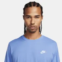 Nike Sportswear Club Men's Long-Sleeve T-Shirt Blue