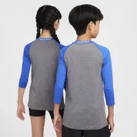 Nike Pro Big дитячі Dri-FIT 3/4-Sleeve Top блакитний