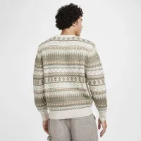 Nike Life чоловічі Fair Isle Swoosh Sweater колір коричневий