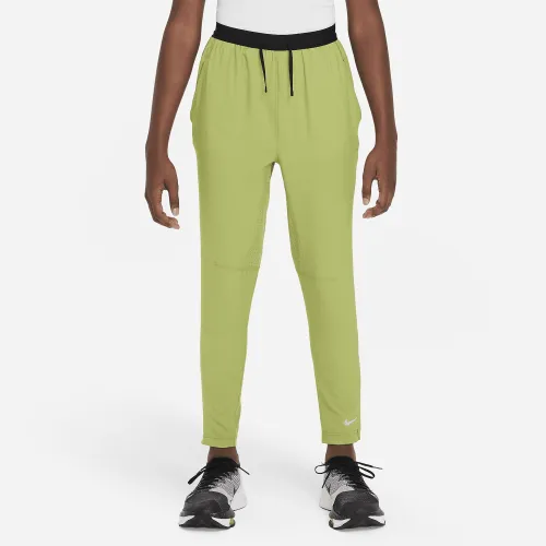 Nike Multi Tech EasyOn Big детские (для мальчиков) Dri-FIT тренировочные Pants цвет зеленый