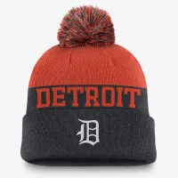 Detroit Tigers Rewind Peak чоловічі Nike MLB Cuffed Pom Beanie блакитний