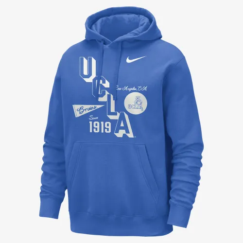 UCLA Club чоловічі Nike College Толстовка з капюшоном блакитний