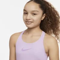 Nike Essential Big дитячі (Girls') Racerback 1-Piece Swimsuit колір фіолетовий