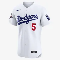 Fколір червонийdie Freeman Los Angeles Dodgers 2024 World Series Champions чоловічі Nike Dri-FIT ADV MLB Elite Jersey колір білий