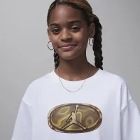 Nike Jordan 1st Baby синий Big детские футболка цвет белый
