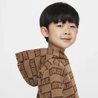 Nike Sportswear Textuколір червоний Club Toddler Fleece Pullover Толстовка з капюшоном колір коричневий