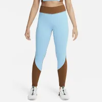 Nike One Girls' С высокой Талией Dri-FIT лосины синий