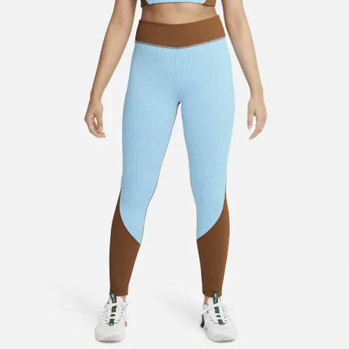 Nike One Girls' С высокой Талией Dri-FIT лосины синий