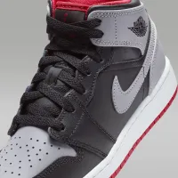 Nike Air Jordan 1 Mid Big детские Кроссовки цвет черный