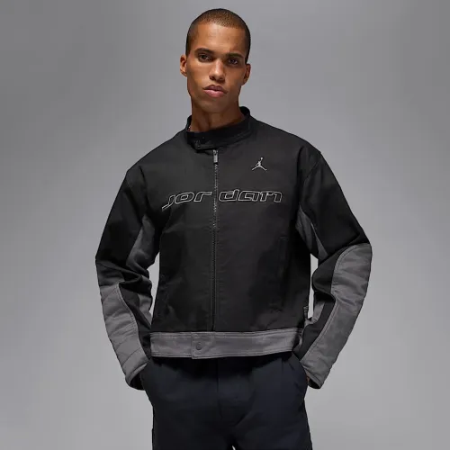 Nike Jordan Brooklyn мужские Motorsport Куртка цвет черный
