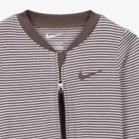 Nike Baby Essentials Baby (0-9M) Striped Footed Coverall цвет фиолетовый