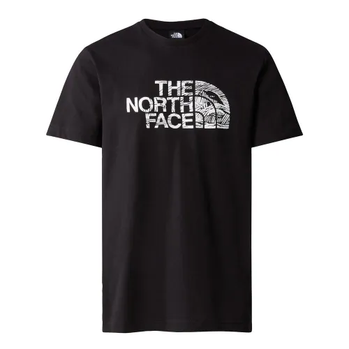 Футболка The North Face Woodcut Dome 0A87NXJK31 - Черные