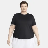 Nike One Classic жіноча Dri-FIT Short-Sleeve Top (великі розміри) колір чорний