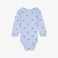 Nike Baby Essentials Baby (0-9M) Long Sleeve Bodysuits (3 Pack) синий