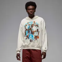 Nike Jordan Flight чоловічі оверсайз Pullover Толстовка з капюшоном колір білий