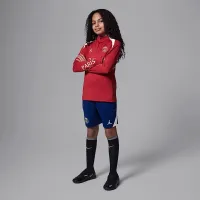 Nike Paris Saint-Germain Strike Fourth Big дитячі Jordan Dri-FIT Soccer Knit шорти блакитний