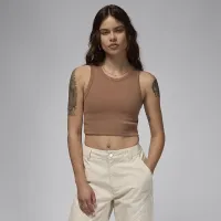 Nike Jordan жіноча Tank колір коричневий