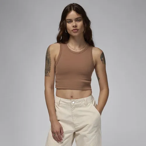 Nike Jordan жіноча Tank колір коричневий