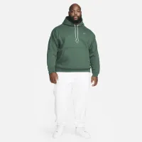 Nike Solo Swoosh мужские Fleece Pullover Толстовка с капюшоном цвет зеленый