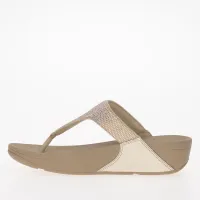 Japonki FitFlop Lulu Crystal Embellished Toe-Post босоніжки EC5-A94 - Бежевий