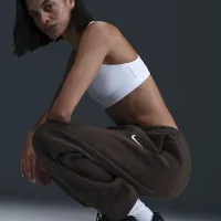 Nike Sportswear Phoenix Fleece жіноча З високою талією оверсайз Sweatpants колір коричневий