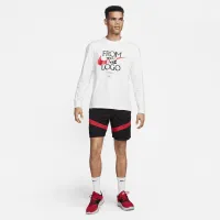 Nike Max90 мужские Long-Sleeve баскетбольные футболка цвет белый
