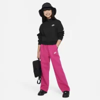 Nike Sportswear Club Fleece Big детские (Girls') Wide-Leg Pants Pink