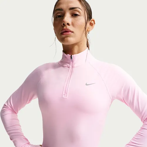 Nike Tempo женская Dri-FIT Fitted 1/2-Zip Running Top Pink