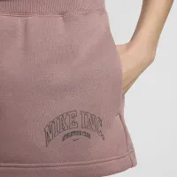 Nike Sportswear Phoenix Fleece жіноча З високою талією шорти колір фіолетовий