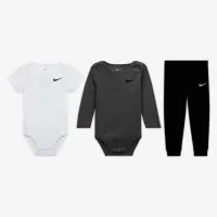Nike Essentials Baby (12-24M) 3-Piece Bodysuit набор цвет черный