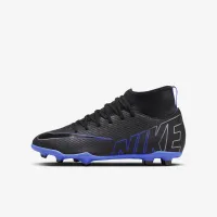 Nike Jr. Mercurial Superfly 9 Club Little/Big дитячі Multi-Ground High-Top футбольні бутси колір чорний