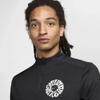 Nike Element Run Energy чоловічі Dri-FIT 1/4-Zip Running Top колір чорний
