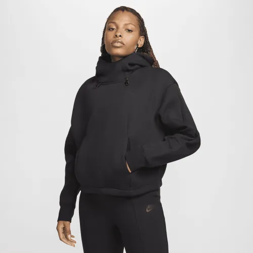 Nike Sportswear Tech Fleece женская оверсайз Толстовка с капюшоном цвет черный
