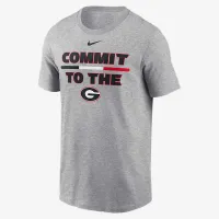 Georgia Bulldogs DNA Lockup чоловічі Nike College футболка колір сірий