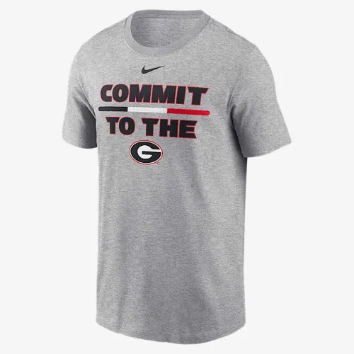 Georgia Bulldogs DNA Lockup чоловічі Nike College футболка колір сірий