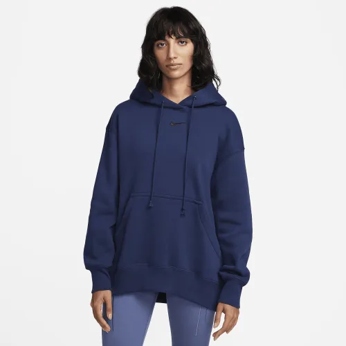 Nike Sportswear Phoenix Fleece жіноча оверсайз Pullover Толстовка з капюшоном блакитний