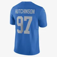 Aidan Hutchinson Detroit Lions мужские Nike Dri-FIT NFL Limited Football Jersey синий