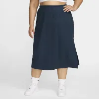 Nike Sportswear Chill Rib женская Slim Midi юбка (большие размеры) синий