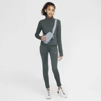 Nike Pro Girls' Therma-FIT Mid-Rise лосіни колір зелений