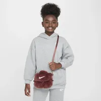 Nike Big детские Faux Fur Crossbody сумка (1L) цвет коричневый