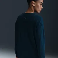 Nike One Relaxed жіноча Dri-FIT Long-Sleeve Top блакитний