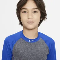 Nike Dry Big детские (для мальчиков) 3/4-Sleeve Baseball Top цвет серый