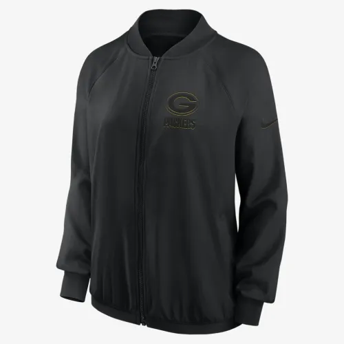 цвет зеленый Bay Packers женская Nike Dri-FIT NFL Full-Zip Куртка цвет черный