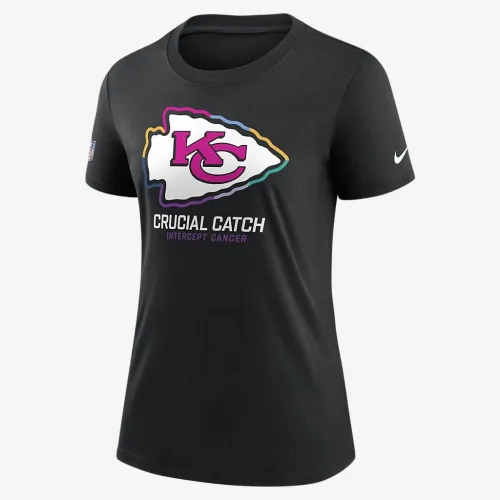 Kansas City Chiefs Crucial Catch женская Nike NFL футболка цвет черный