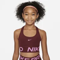 Nike Pro Swoosh Girls' Sports Bra колір червоний