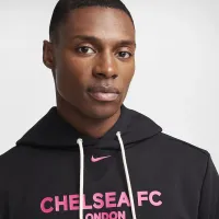 Chelsea FC Standard Issue Third мужские Nike Dri-FIT Soccer Pullover Толстовка с капюшоном цвет черный