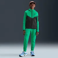 Nike Sportswear Tech Fleece Big детские Full-Zip Толстовка с капюшоном цвет зеленый
