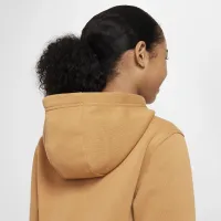Nike Sportswear Club Fleece Big детские Толстовка с капюшоном цвет коричневый